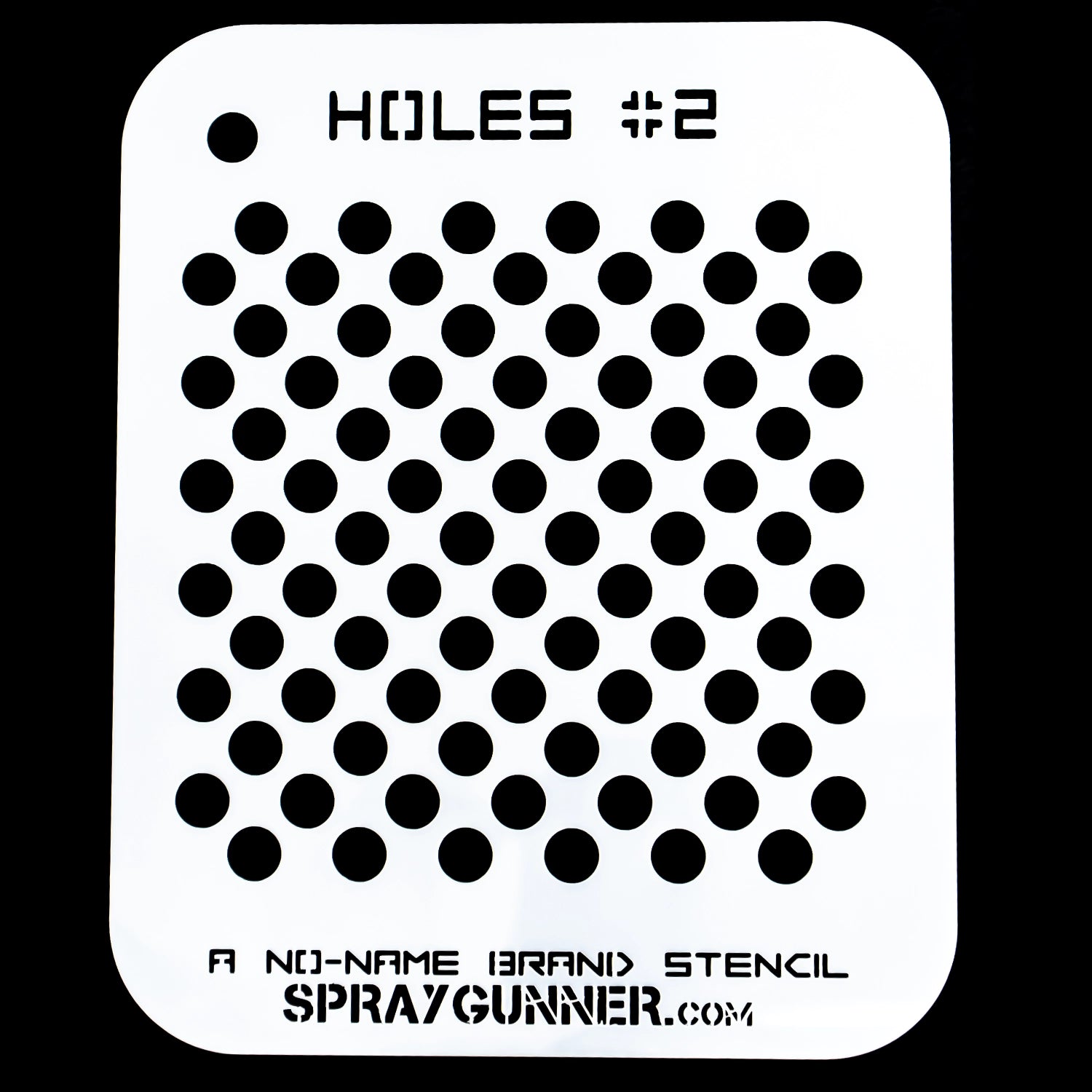 NO-NAME Brand Holes Stencil #2 - Urbanlystore