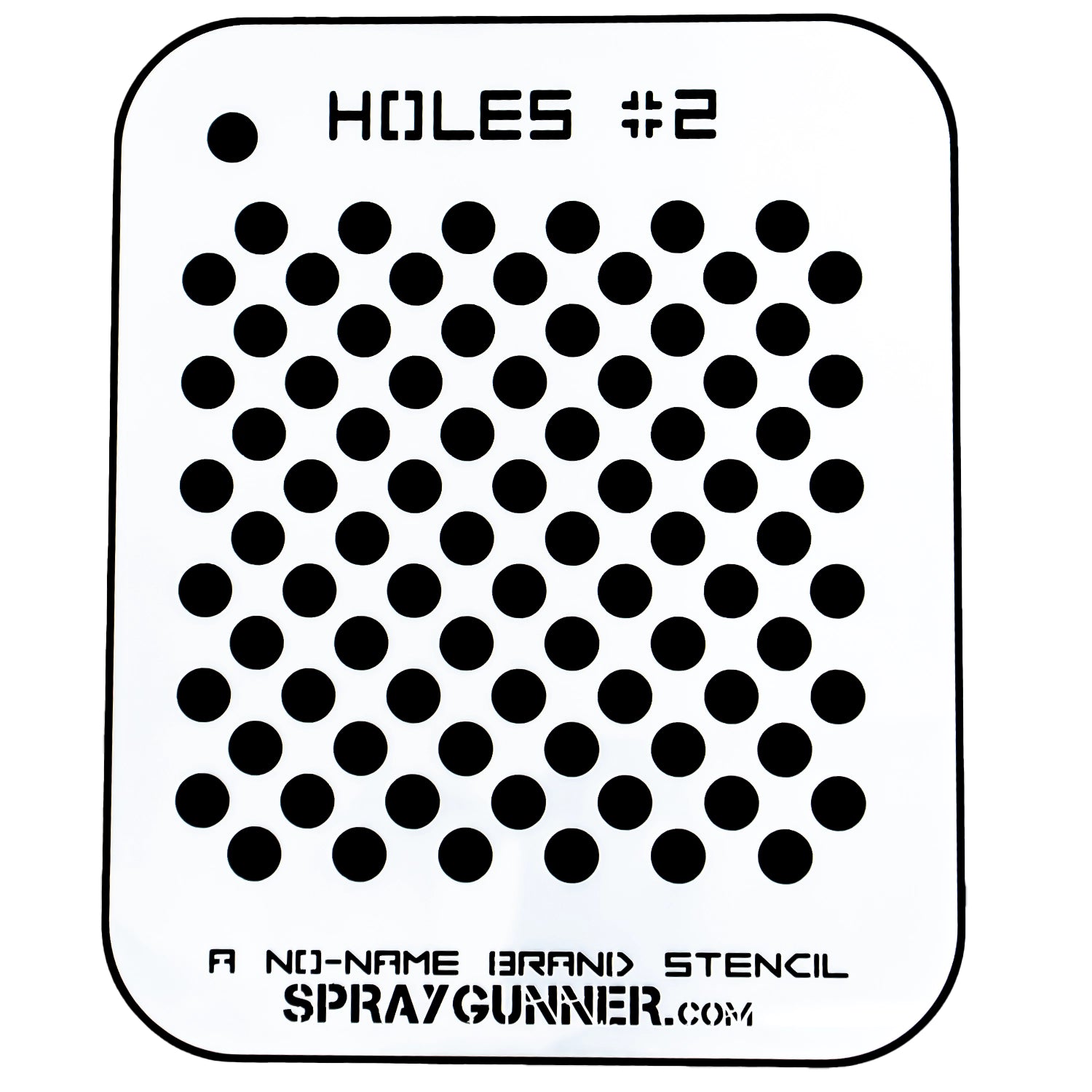 NO-NAME Brand Holes Stencil #2 - Urbanlystore