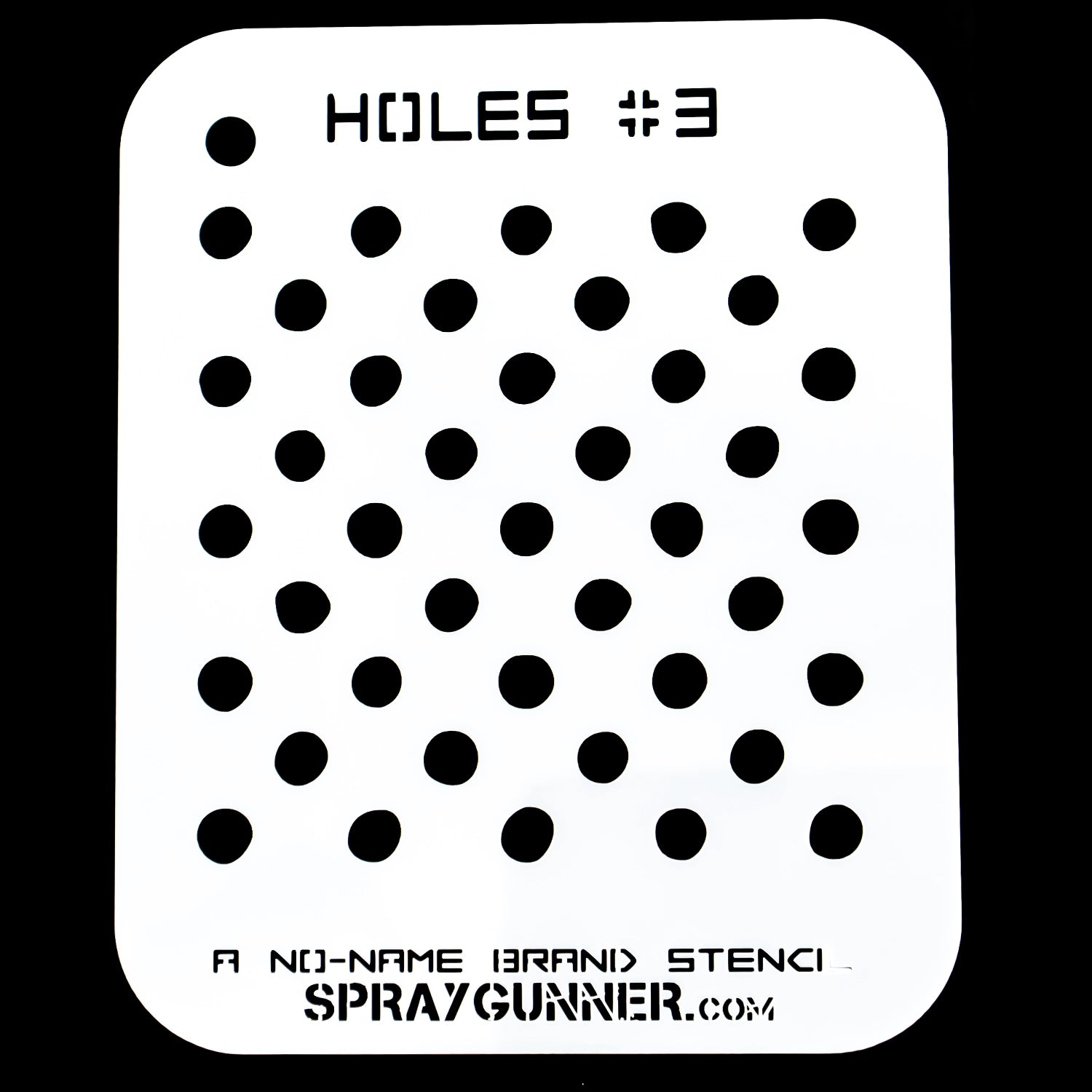 NO-NAME Brand Holes Stencil #3 - Urbanlystore