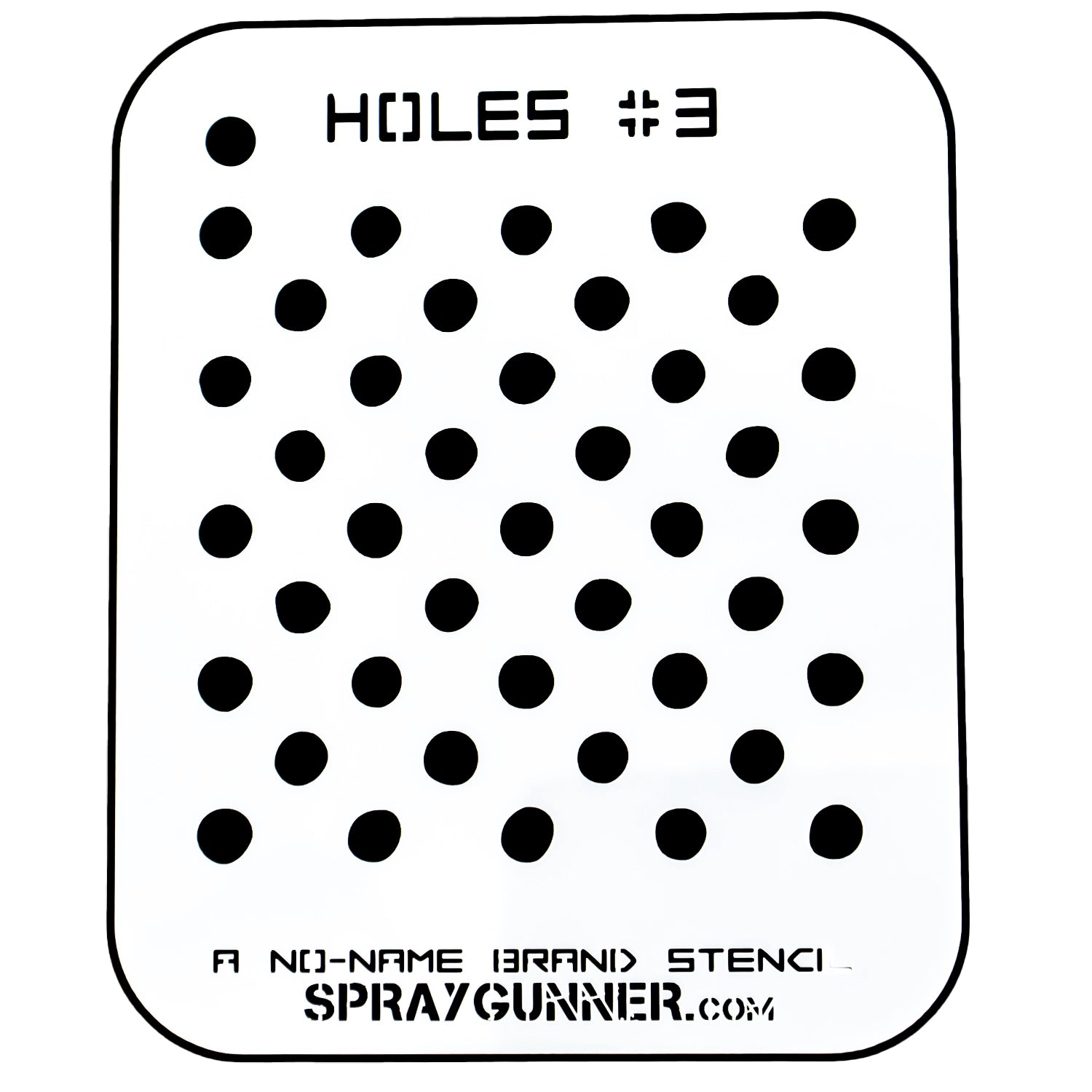 NO-NAME Brand Holes Stencil #3 - Urbanlystore