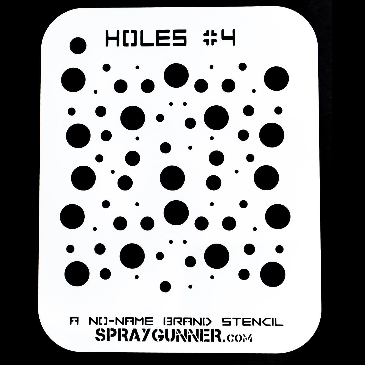 NO-NAME Brand Holes Stencil #4 - Urbanlystore