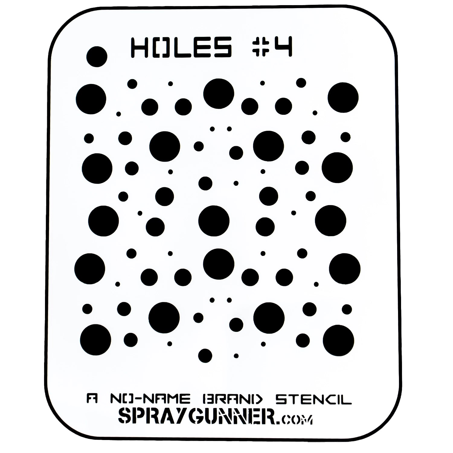 NO-NAME Brand Holes Stencil #4 - Urbanlystore