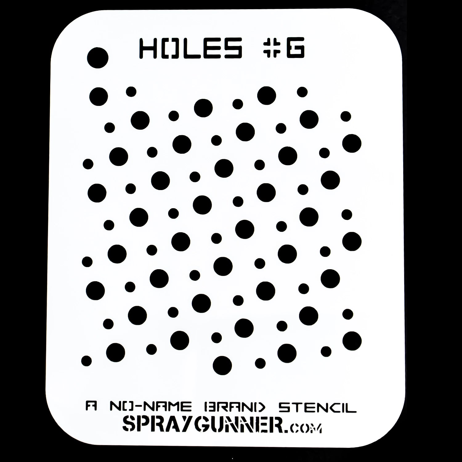 NO-NAME Brand Holes Stencil #6 - Urbanlystore