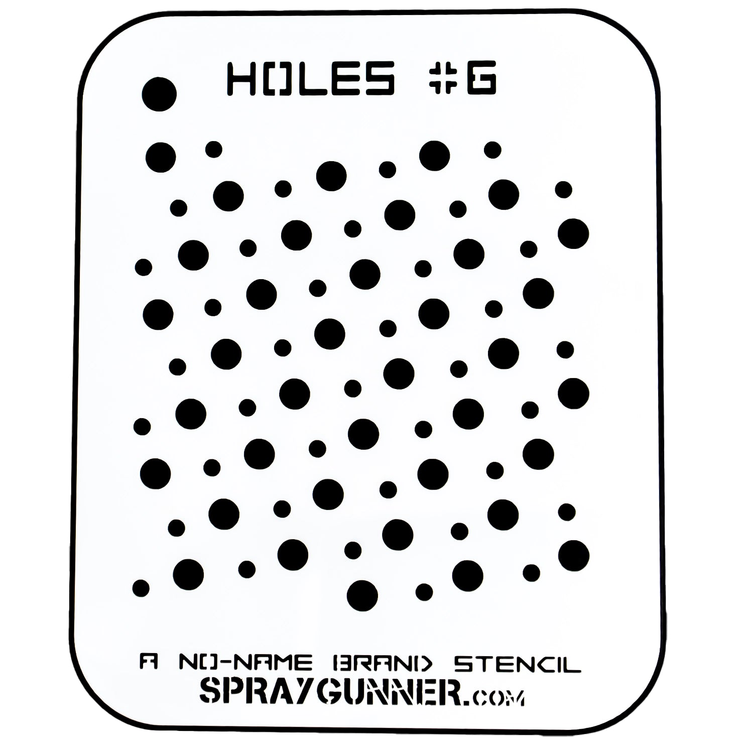 NO-NAME Brand Holes Stencil #6 - Urbanlystore