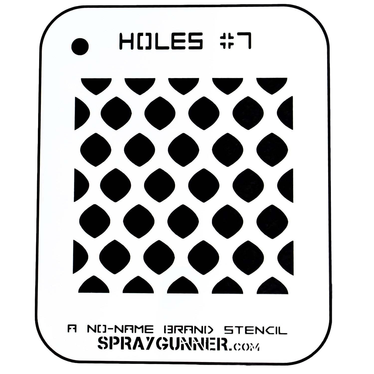 NO-NAME Brand Holes Stencil #7 - Urbanlystore