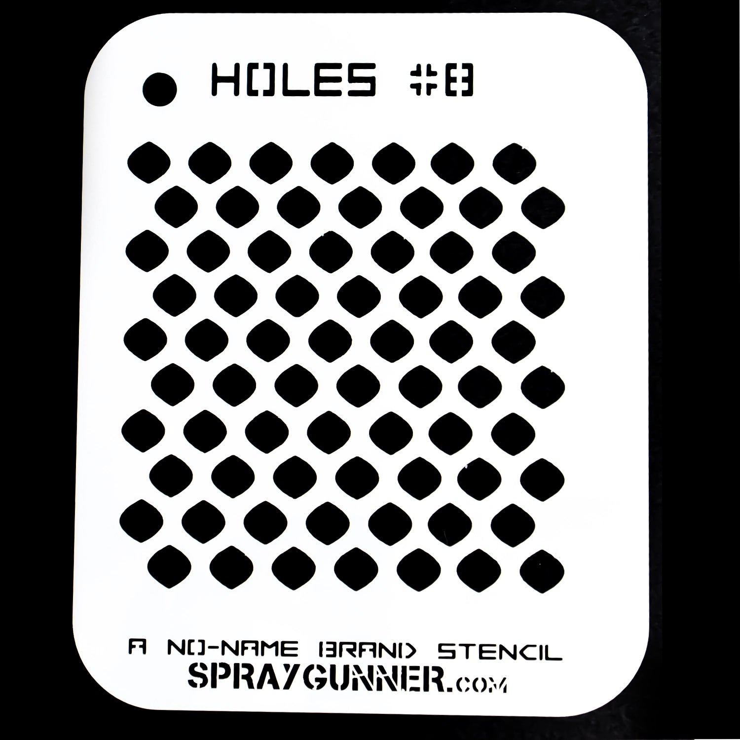NO-NAME Brand Holes Stencil #8 - Urbanlystore