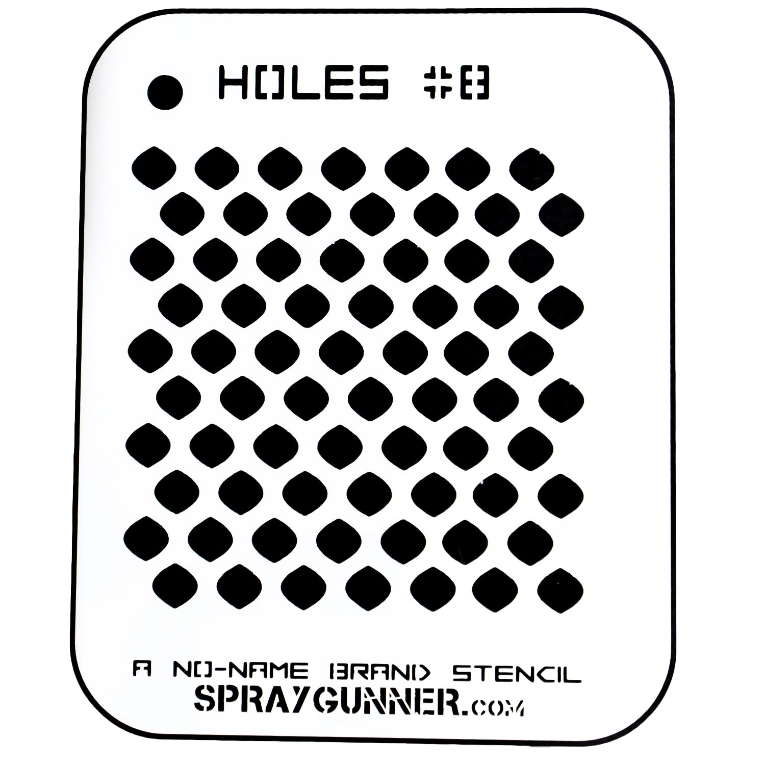 NO-NAME Brand Holes Stencil #8 - Urbanlystore