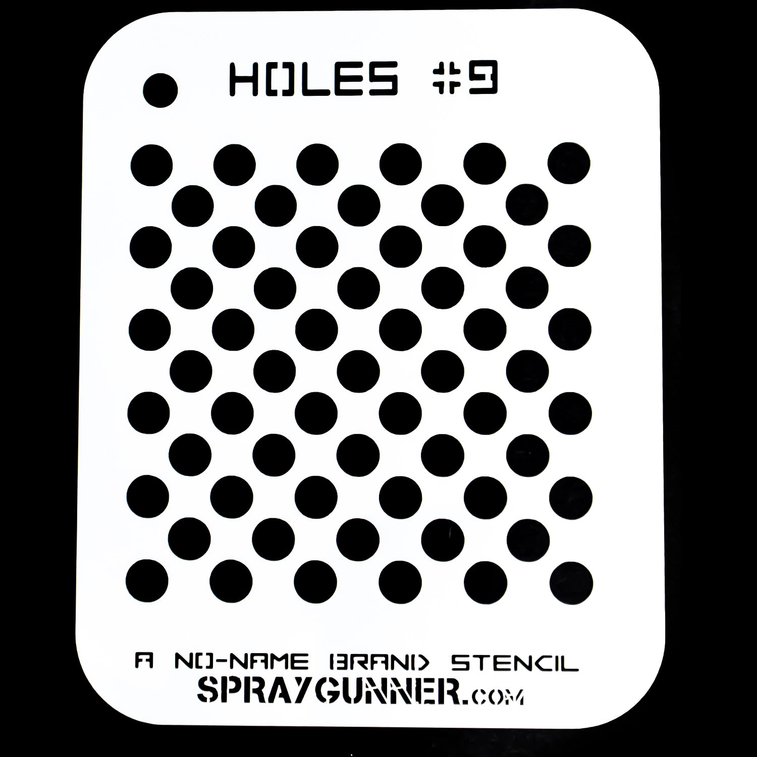 NO-NAME Brand Holes Stencil #9 - Urbanlystore