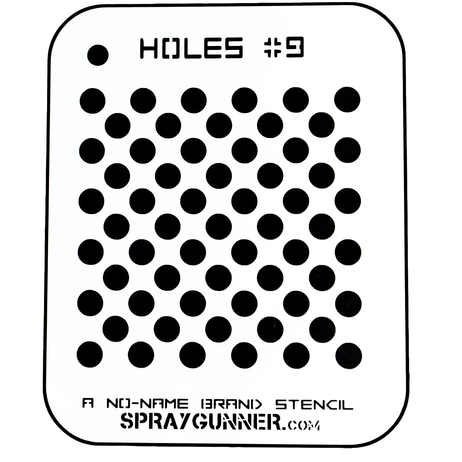 NO-NAME Brand Holes Stencil #9 - Urbanlystore
