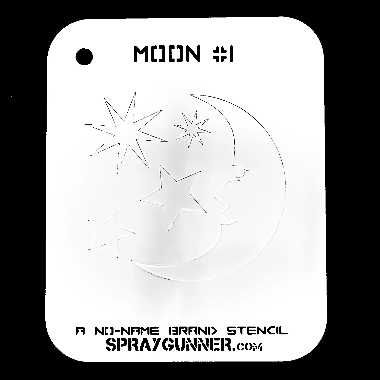 NO-NAME Brand Moon Stencil #1 - Urbanlystore