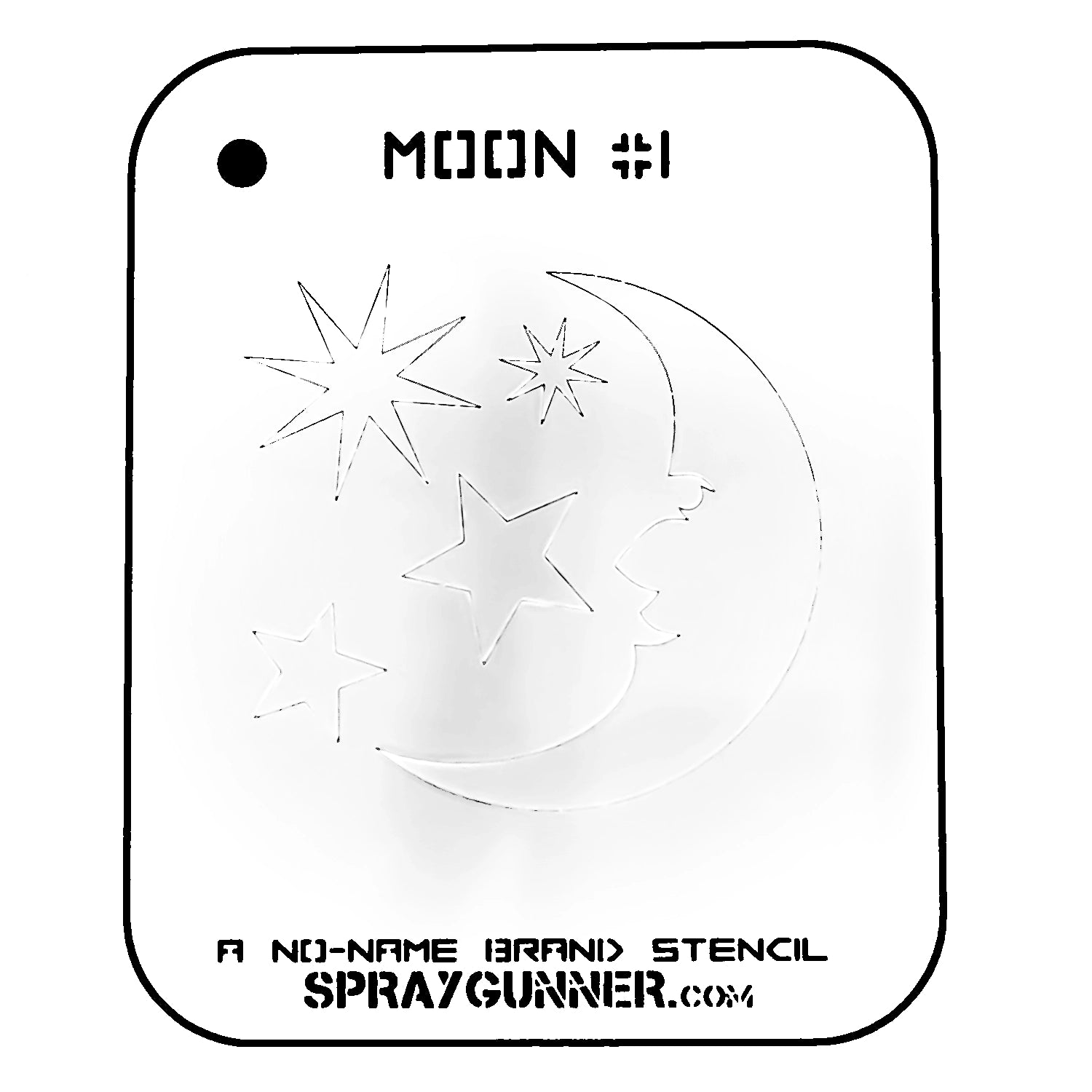 NO-NAME Brand Moon Stencil #1 - Urbanlystore