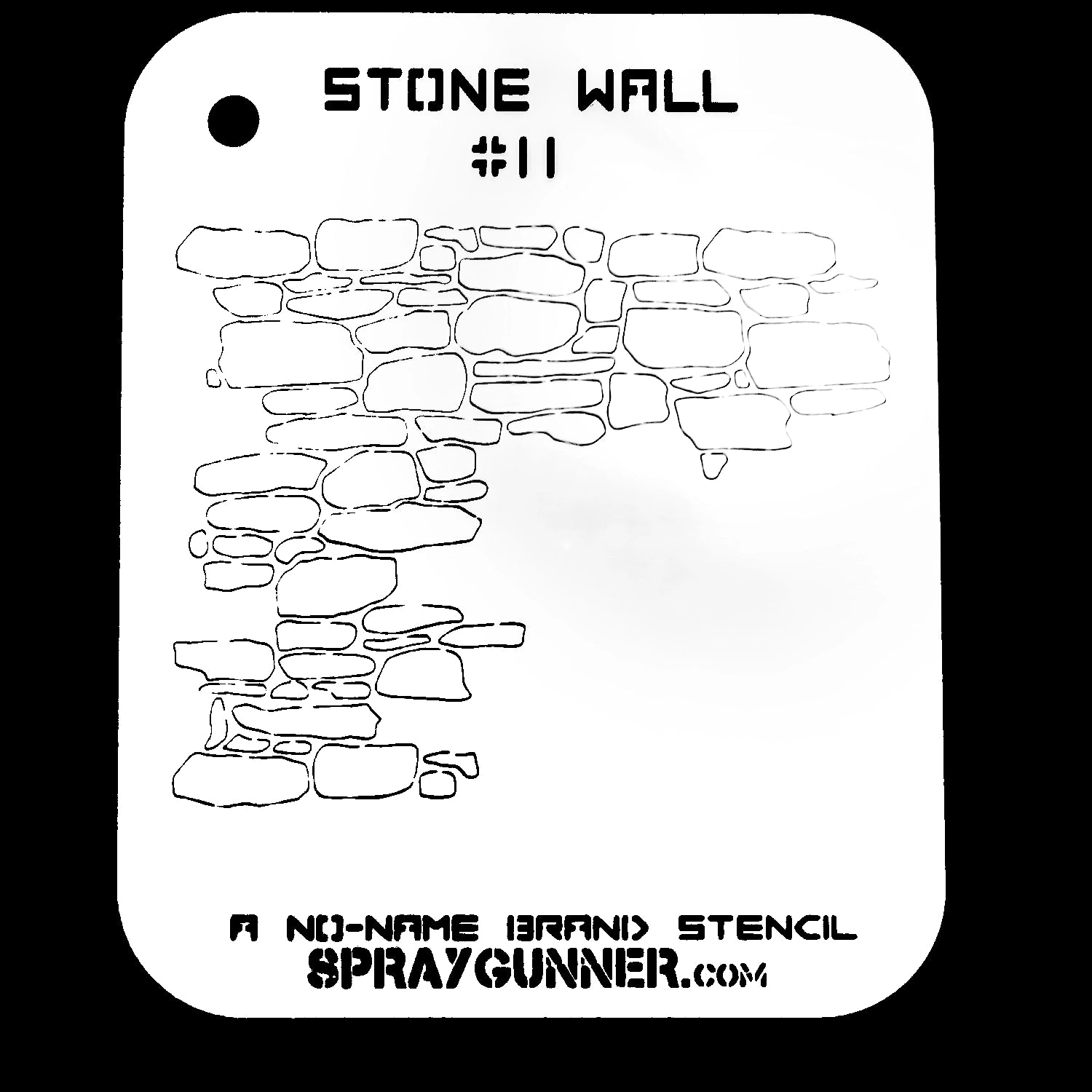 NO-NAME Brand Stone Wall Stencil #11 - Urbanlystore
