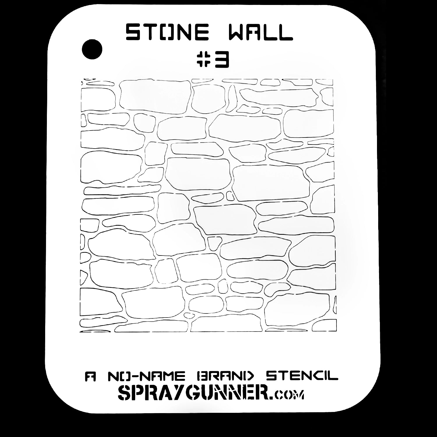 NO-NAME Brand Stone Wall Stencil #3 - Urbanlystore