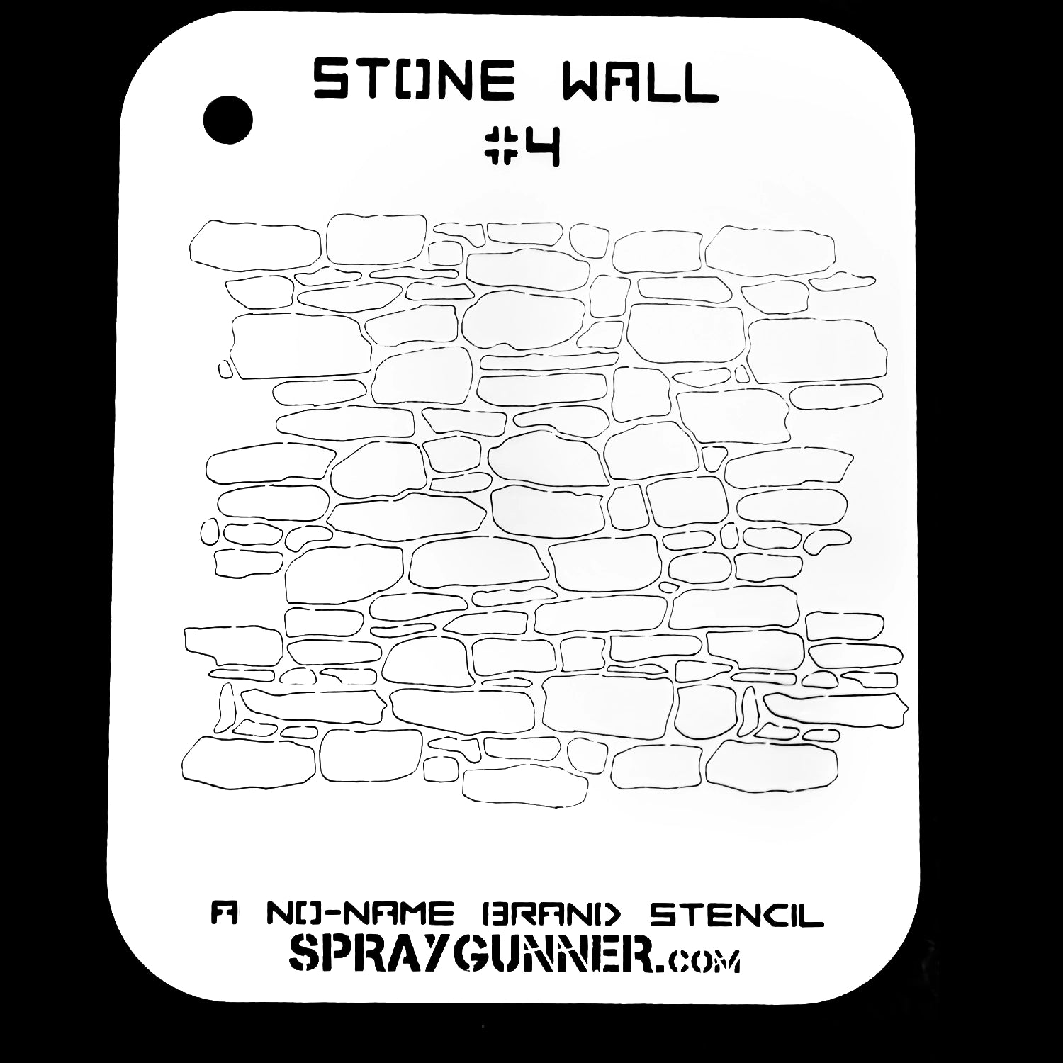 NO-NAME Brand Stone Wall Stencil #4 - Urbanlystore