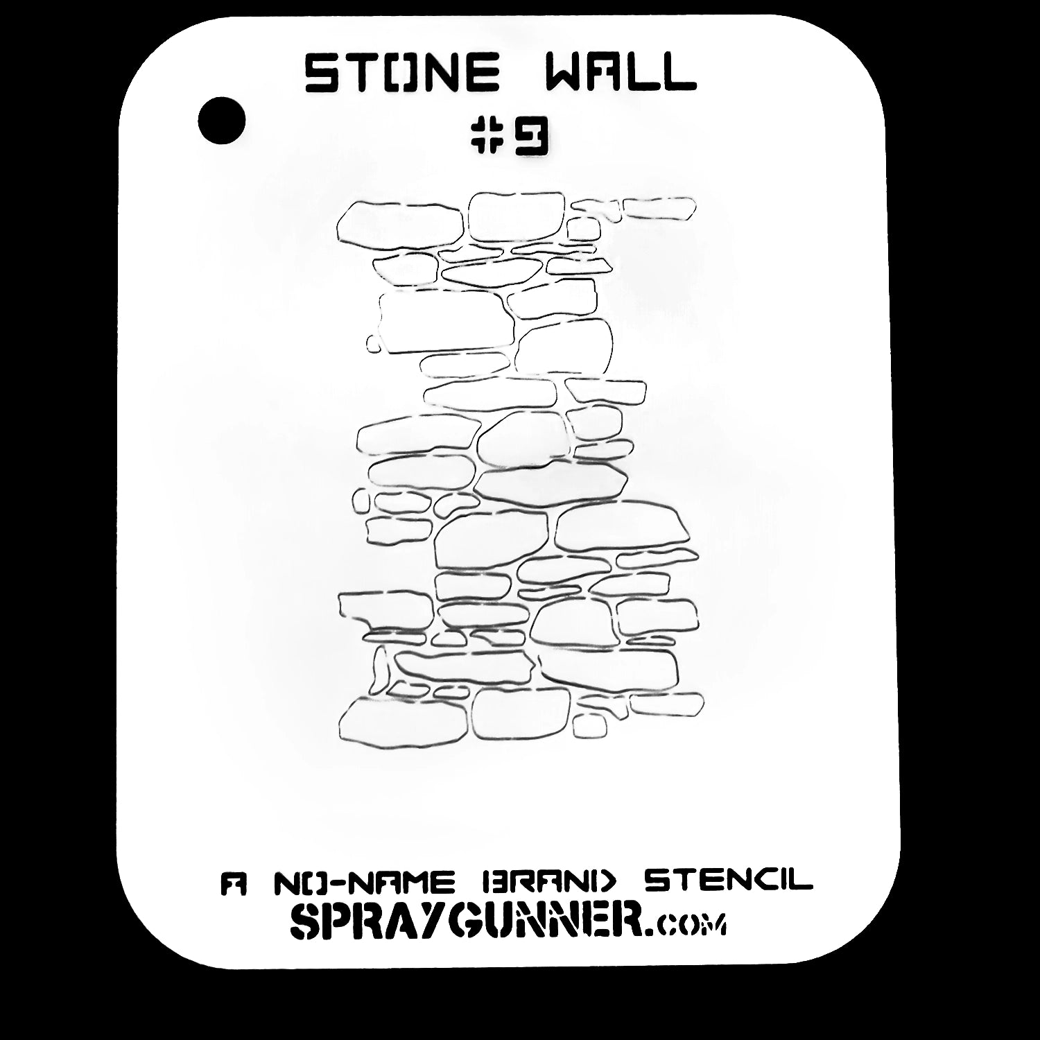 NO-NAME Brand Stone Wall Stencil #9 - Urbanlystore