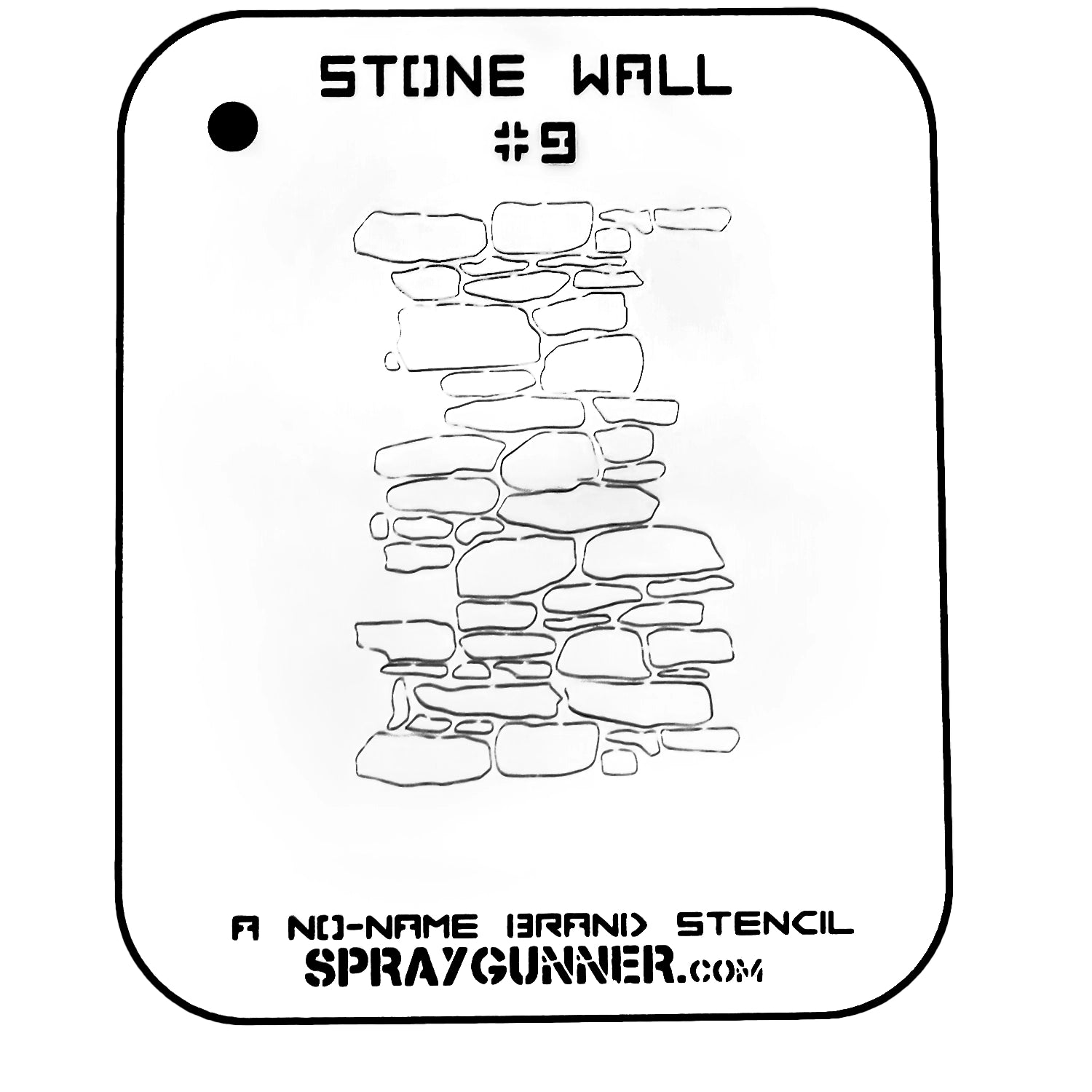 NO-NAME Brand Stone Wall Stencil #9 - Urbanlystore