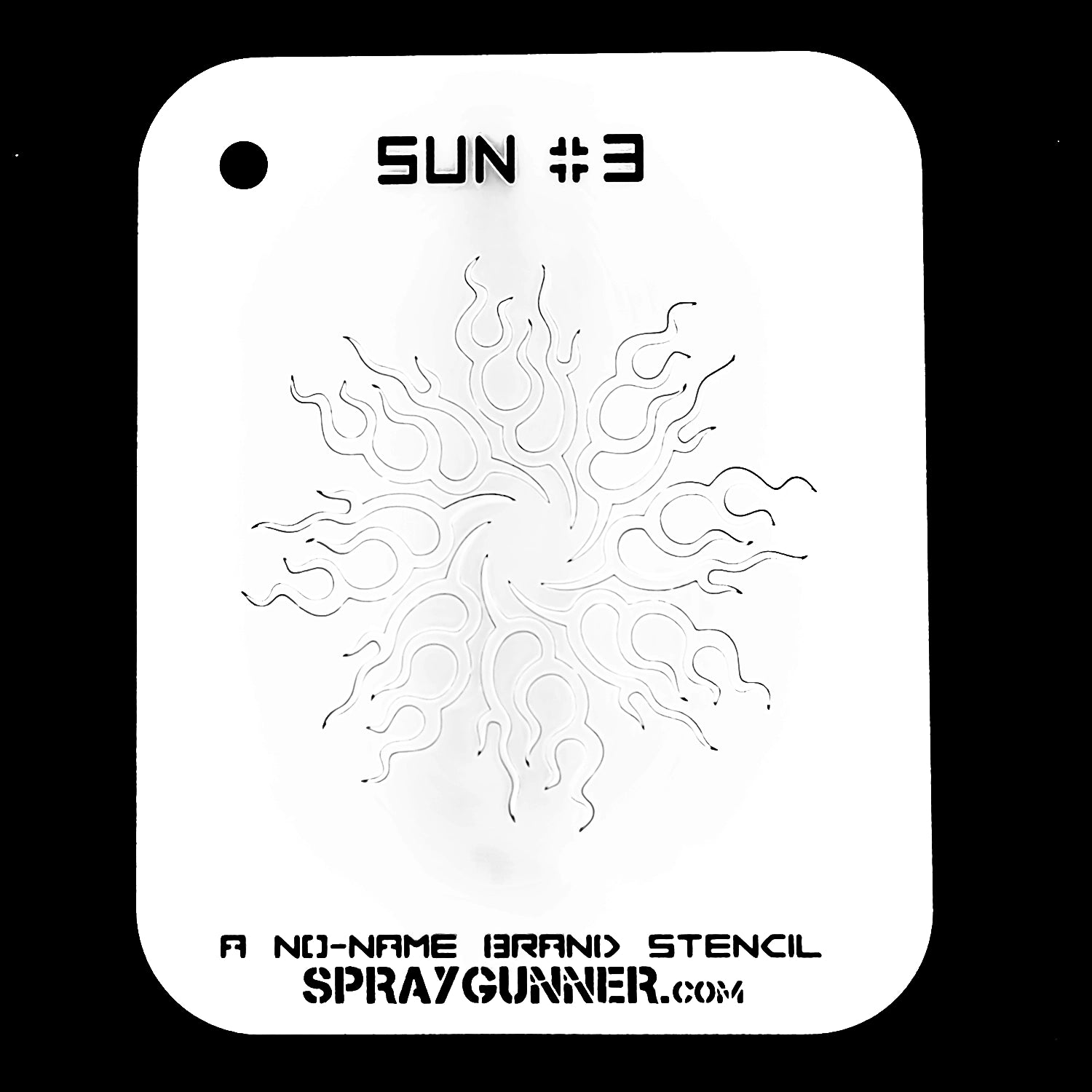 NO-NAME Brand Sun Stencil #3 - Urbanlystore