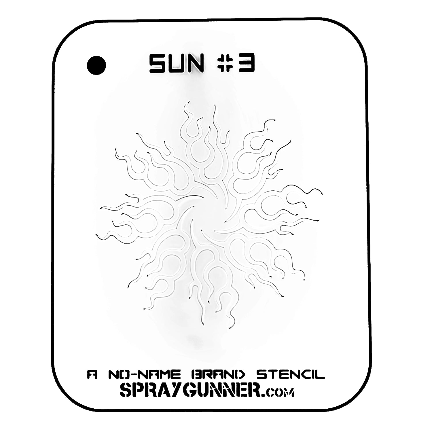 NO-NAME Brand Sun Stencil #3 - Urbanlystore