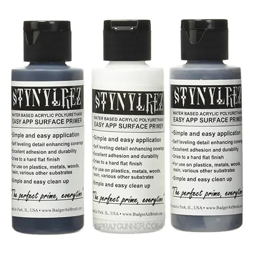 STYNYLREZ primer set 3 tone 60ml each Badger