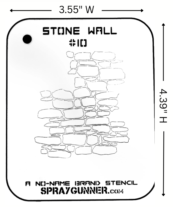 Stone Wall Stencil #10 for airbrushing by NO-NAME Brand