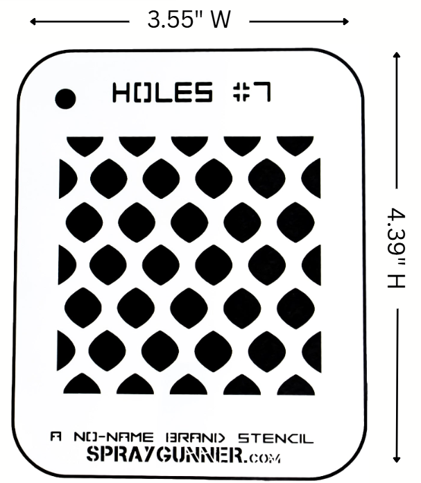 Hole #7 Stencil for airbrushing by NO-NAME Brand