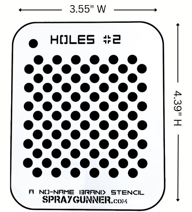 Holes #2 Stencil for airbrushing by NO-NAME Brand