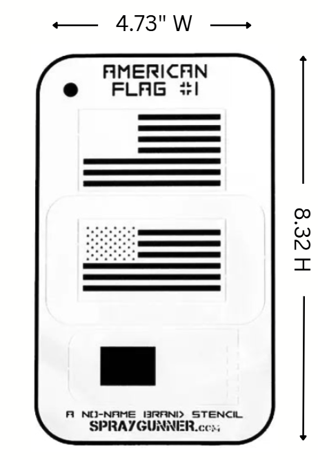 American Flag Stencil for airbrushing by NO-NAME Brand