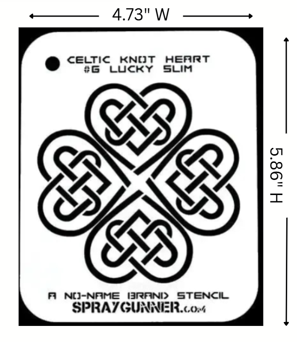 Celtic Heart Stencil for airbrushing by NO-NAME Brand - (Large)
