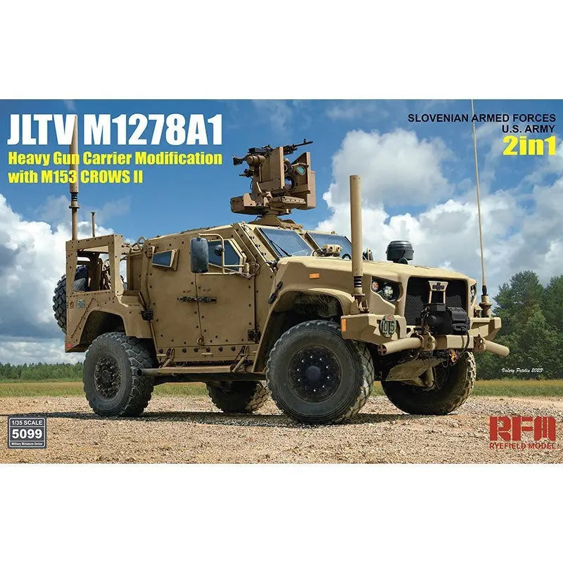 1/35 JLTV M1278A1 Heavy Gun Carrier Modification with M153 Crows II US Army / Slovenian Armed Forces model kit - Urbanlystore