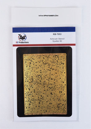 Spatter 2 - Miniature Airbrush Stencil - Urbanlystore