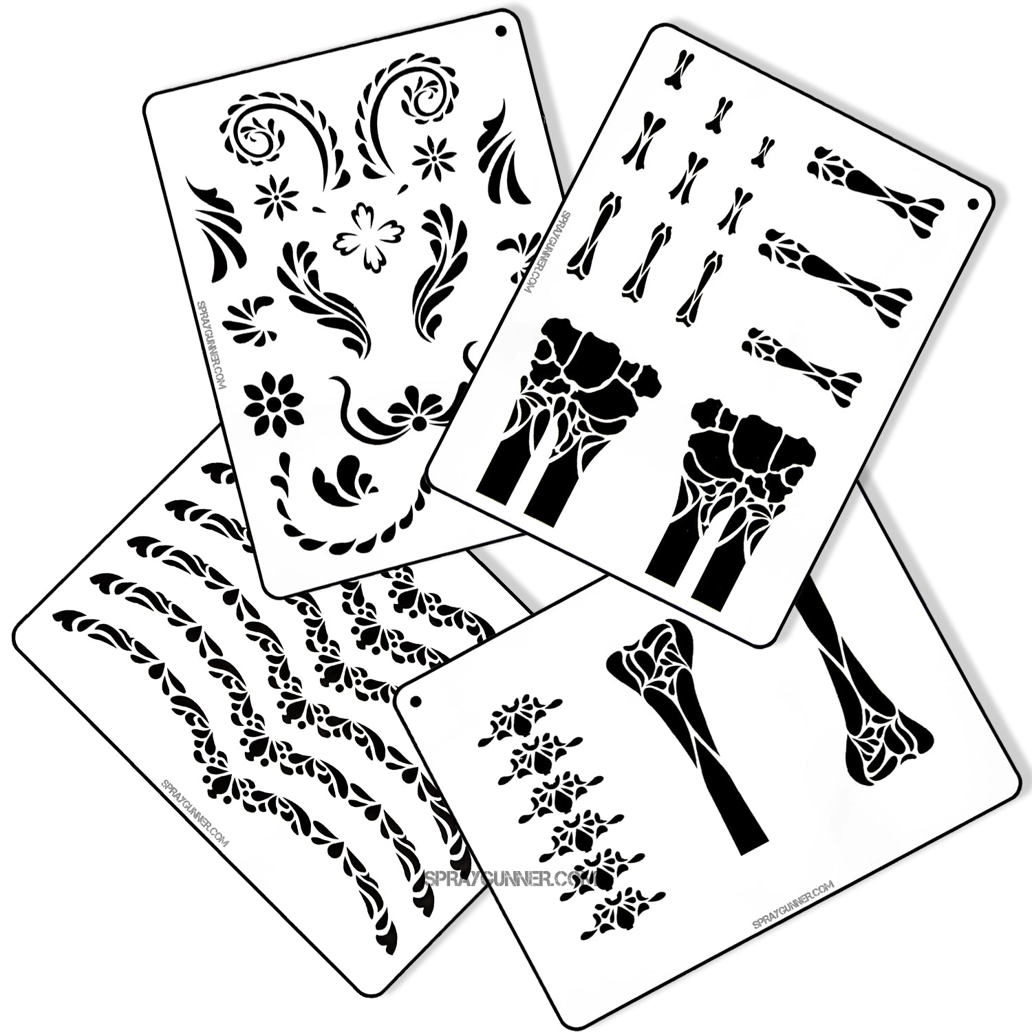 Bones TALVARA STENCIL SET for airbrush and spray paint - Urbanlystore