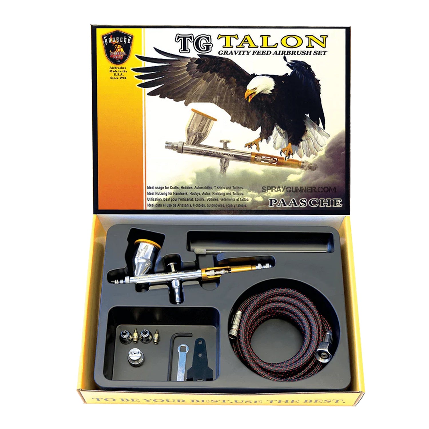 Paasche Talon Set with Three Heads and Fan Cap TG-3AS - Urbanlystore