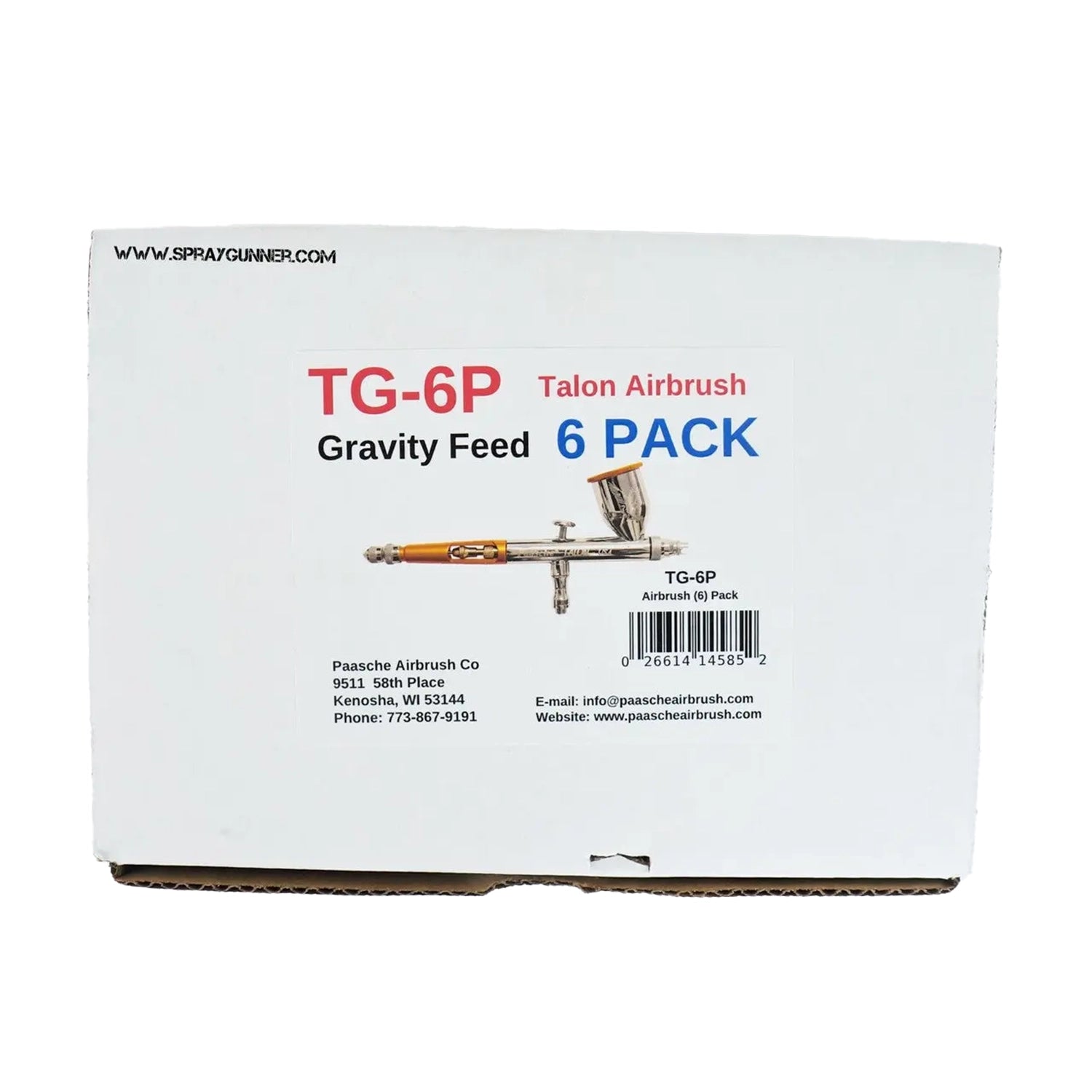 Paasche Talon Gravity-Feed Airbrush 6 Pack - Urbanlystore