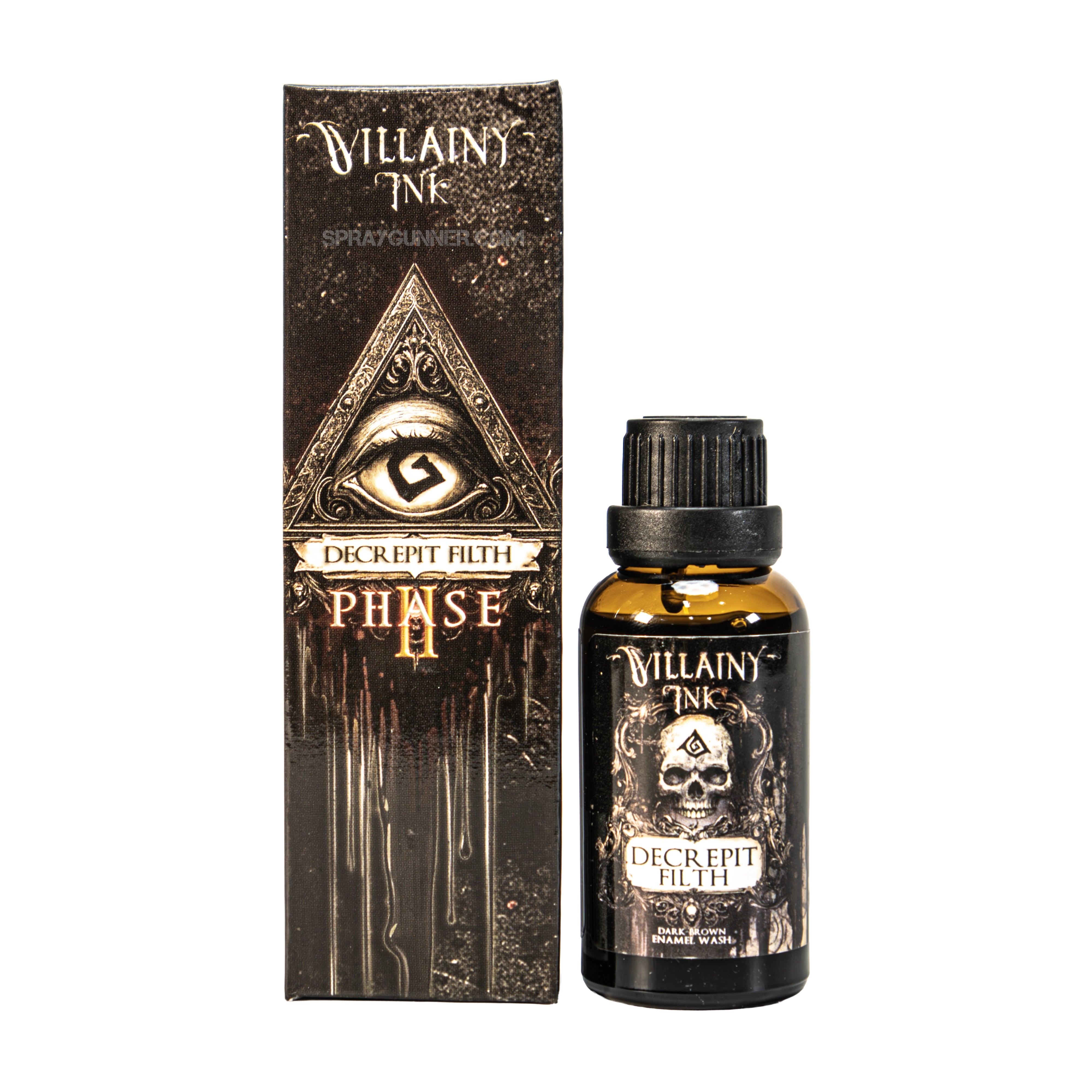 Villainy Ink Enamel Wash: Decrepit Filth (30mL)