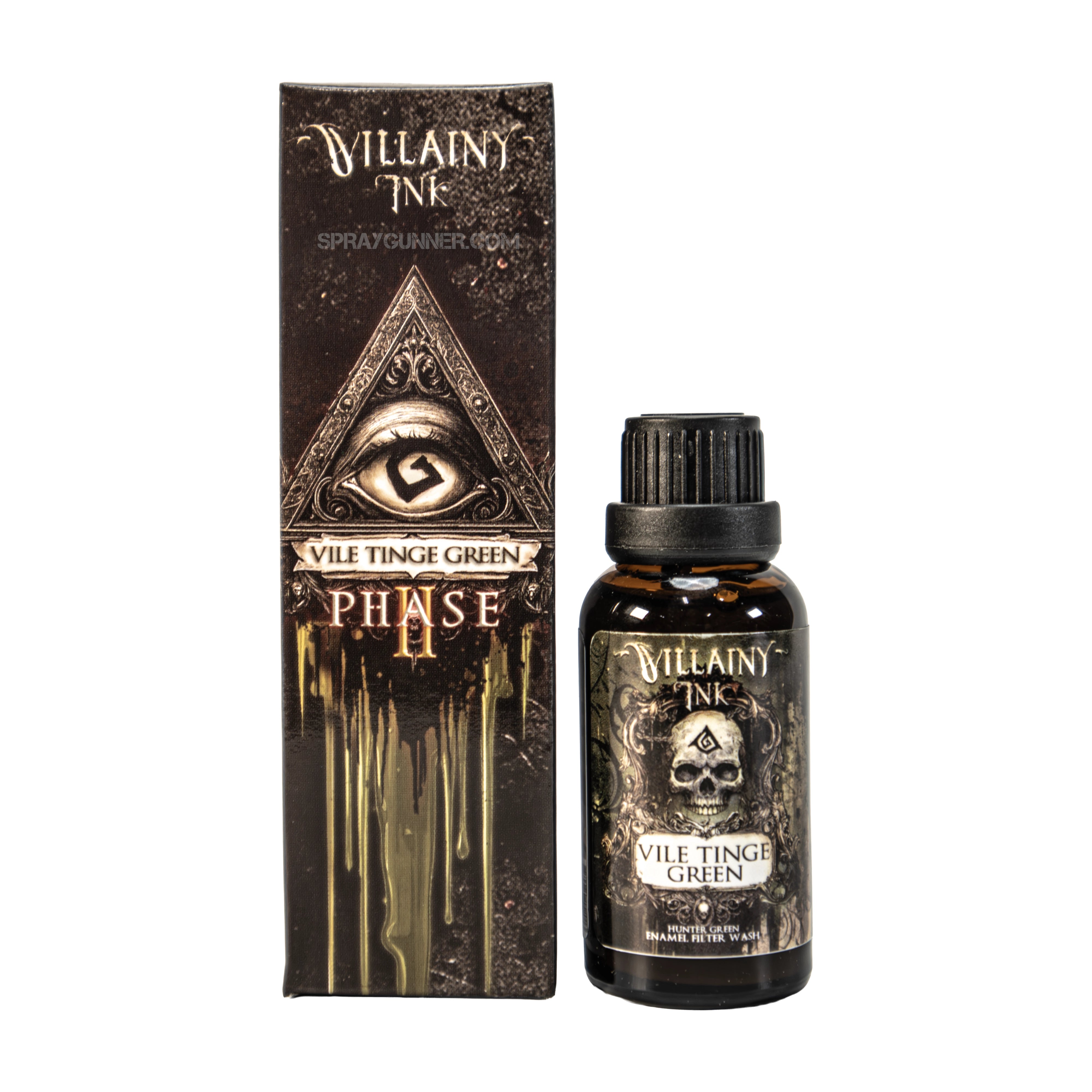 Villainy Ink Enamel Wash: Vile Tinge Green (30mL)