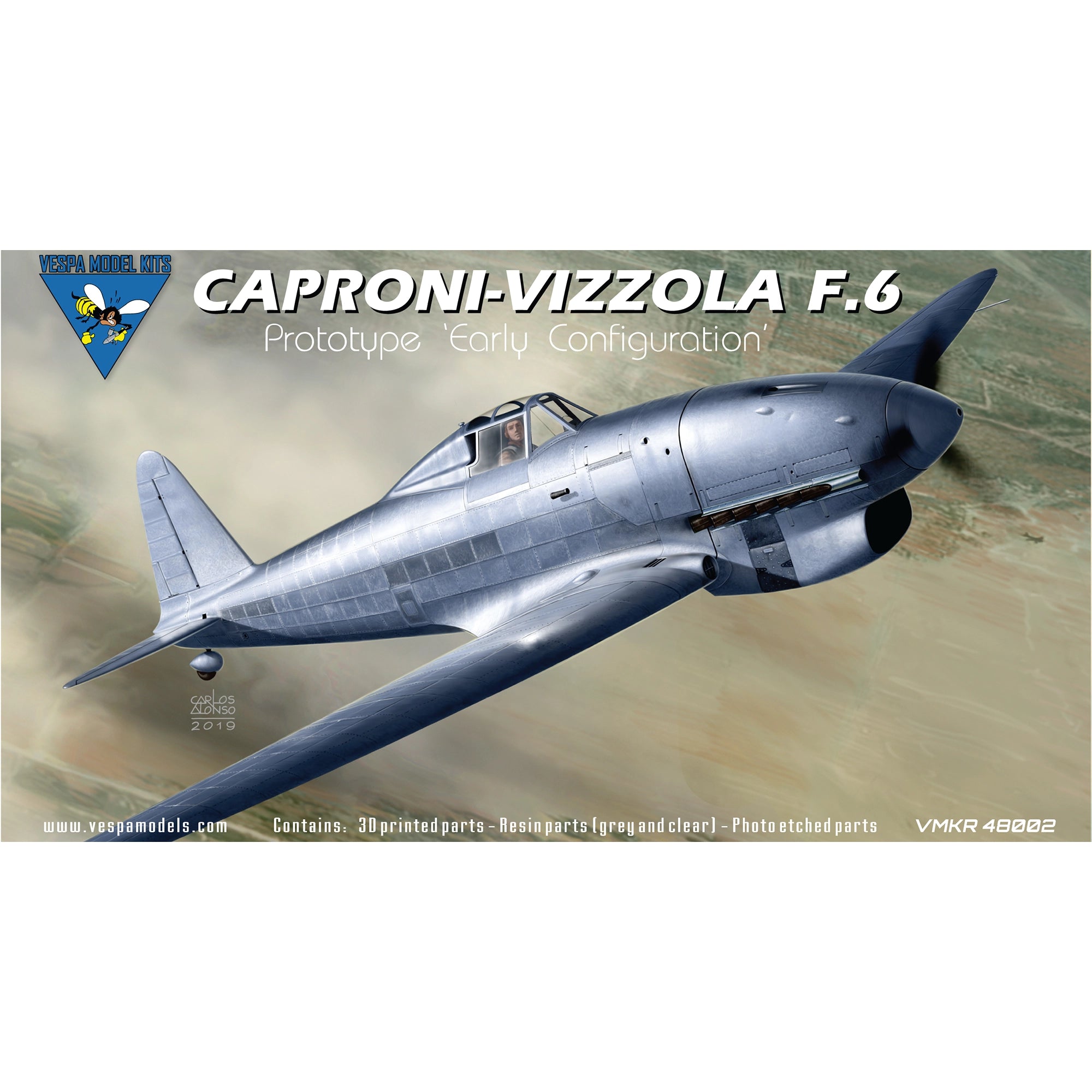 1/48 Caproni-Vizzola F.6 Prototype "Early Configuration" Scale Model Kit