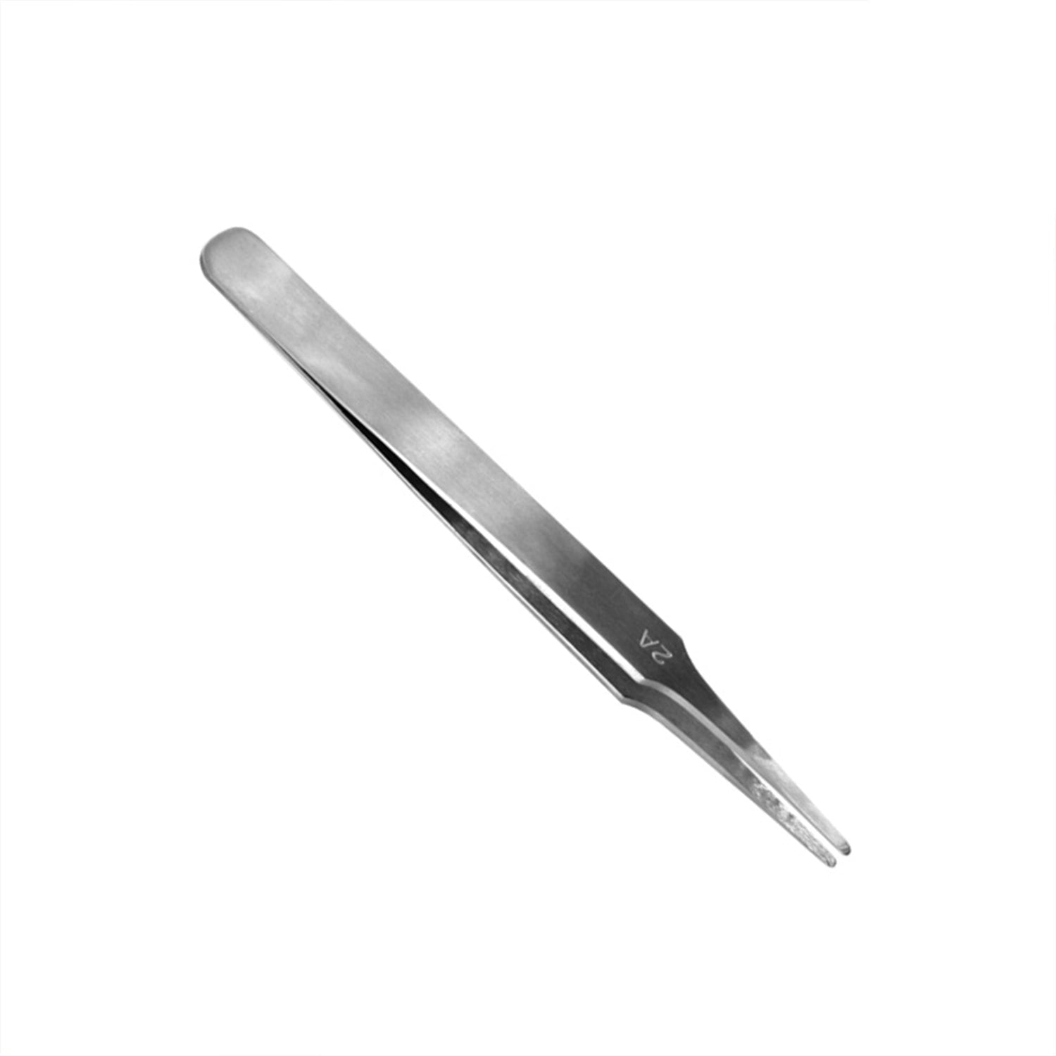 Vallejo Tools Flat Rounded Stainless Steel Tweezers (120 mm) Vallejo at Urbanlystore