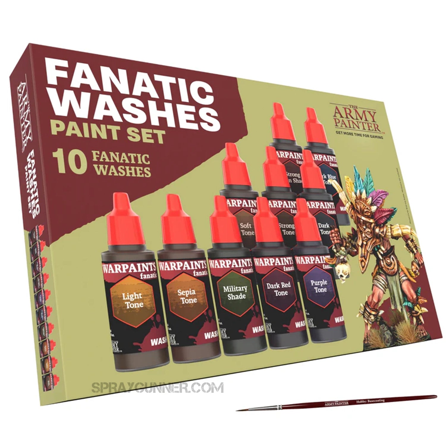 THE ARMY PAINTER: Warpaints Fanatic Washes Paint Set - Urbanlystore