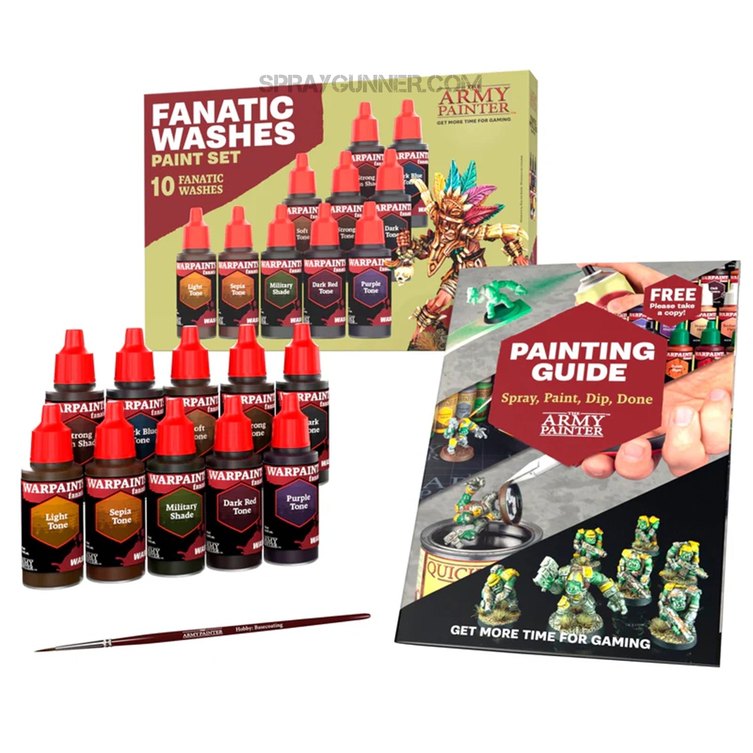 THE ARMY PAINTER: Warpaints Fanatic Washes Paint Set - Urbanlystore
