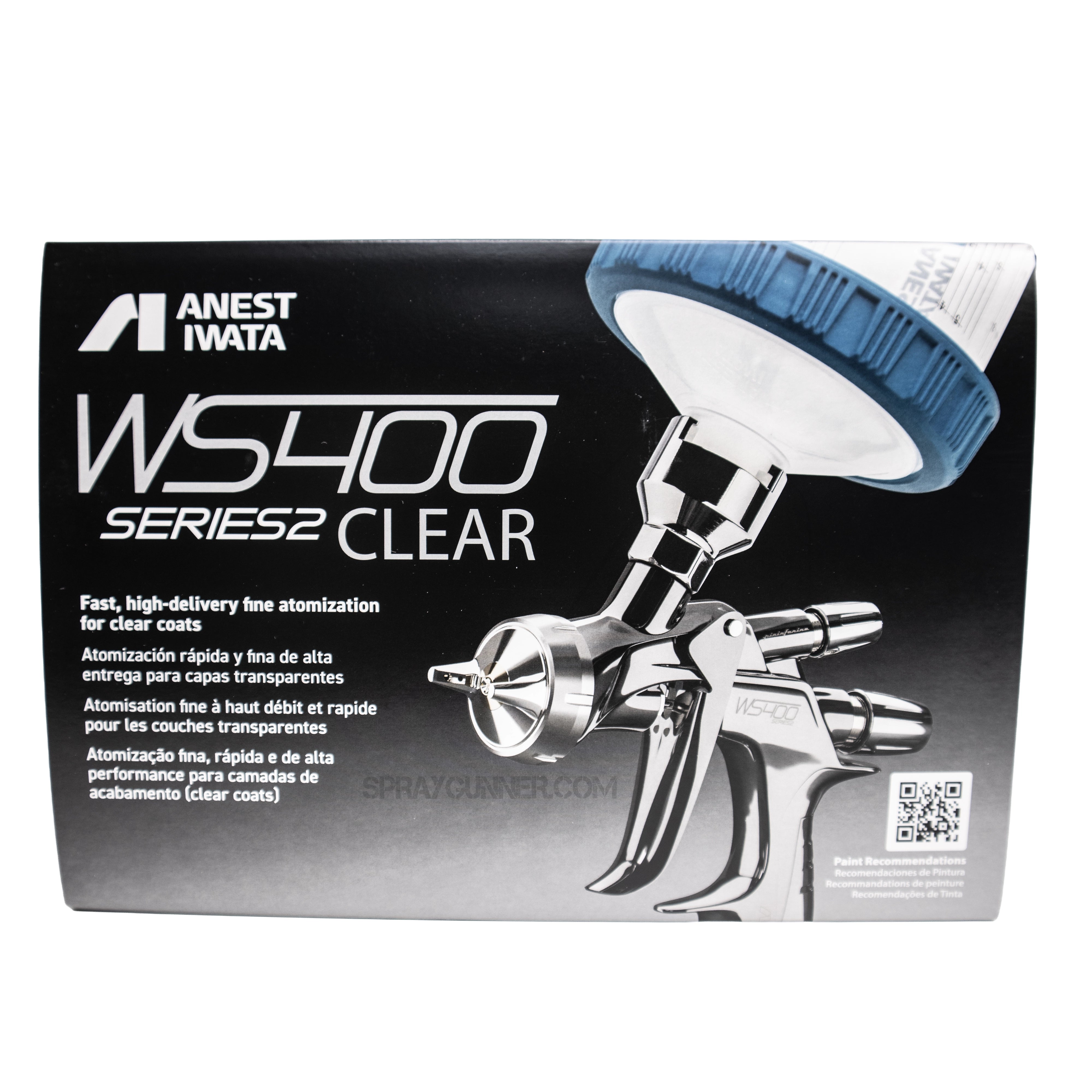 Open Box Anest Iwata WS-400 Series 2 Clear Spray Gun Eco Set (Supernova Replacement) (comes with METAL CUP)) Anest Iwata at Urbanlystore