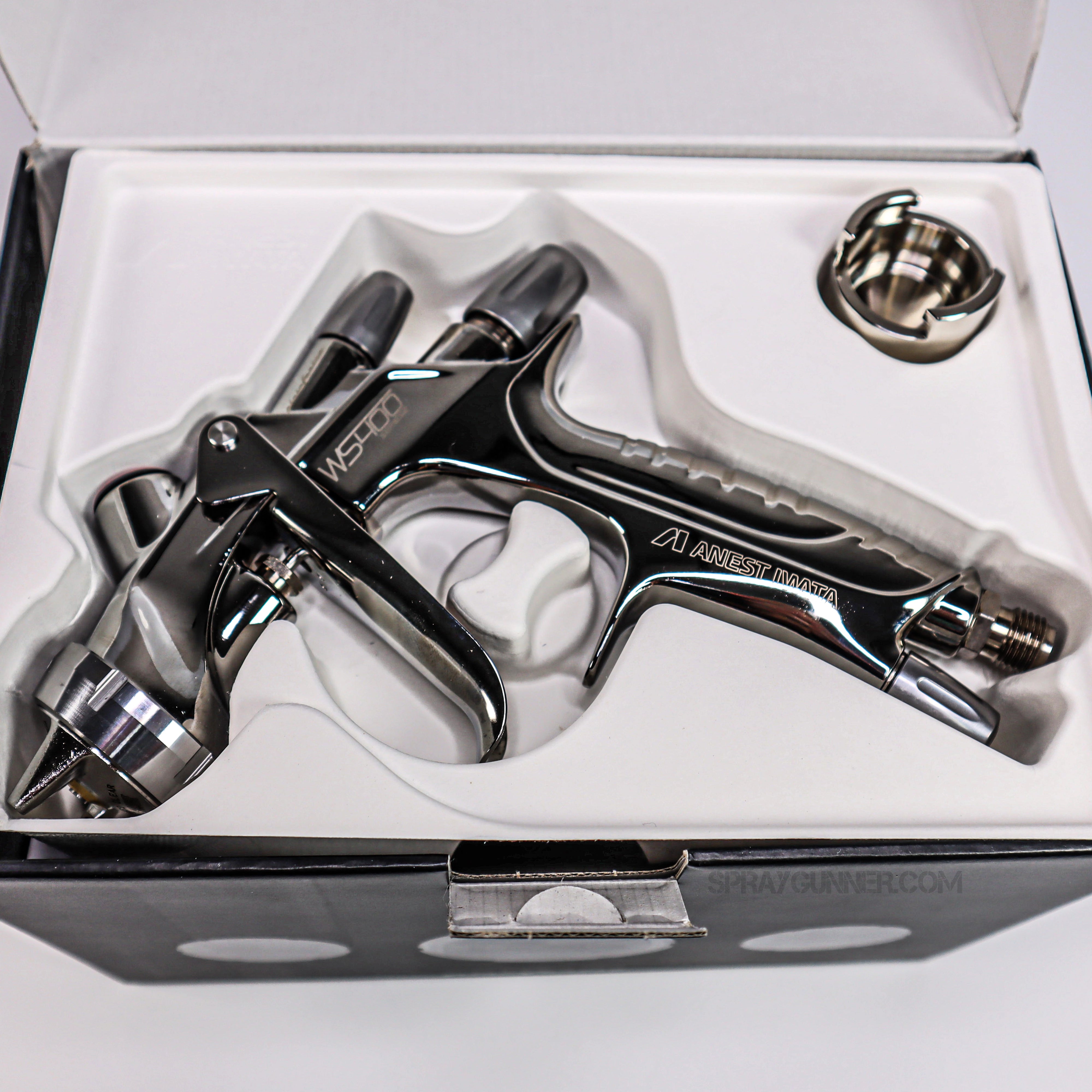 Open Box Anest Iwata WS-400 Series 2 Clear Spray Gun Eco Set (Supernova Replacement) (comes with METAL CUP)) Anest Iwata at Urbanlystore