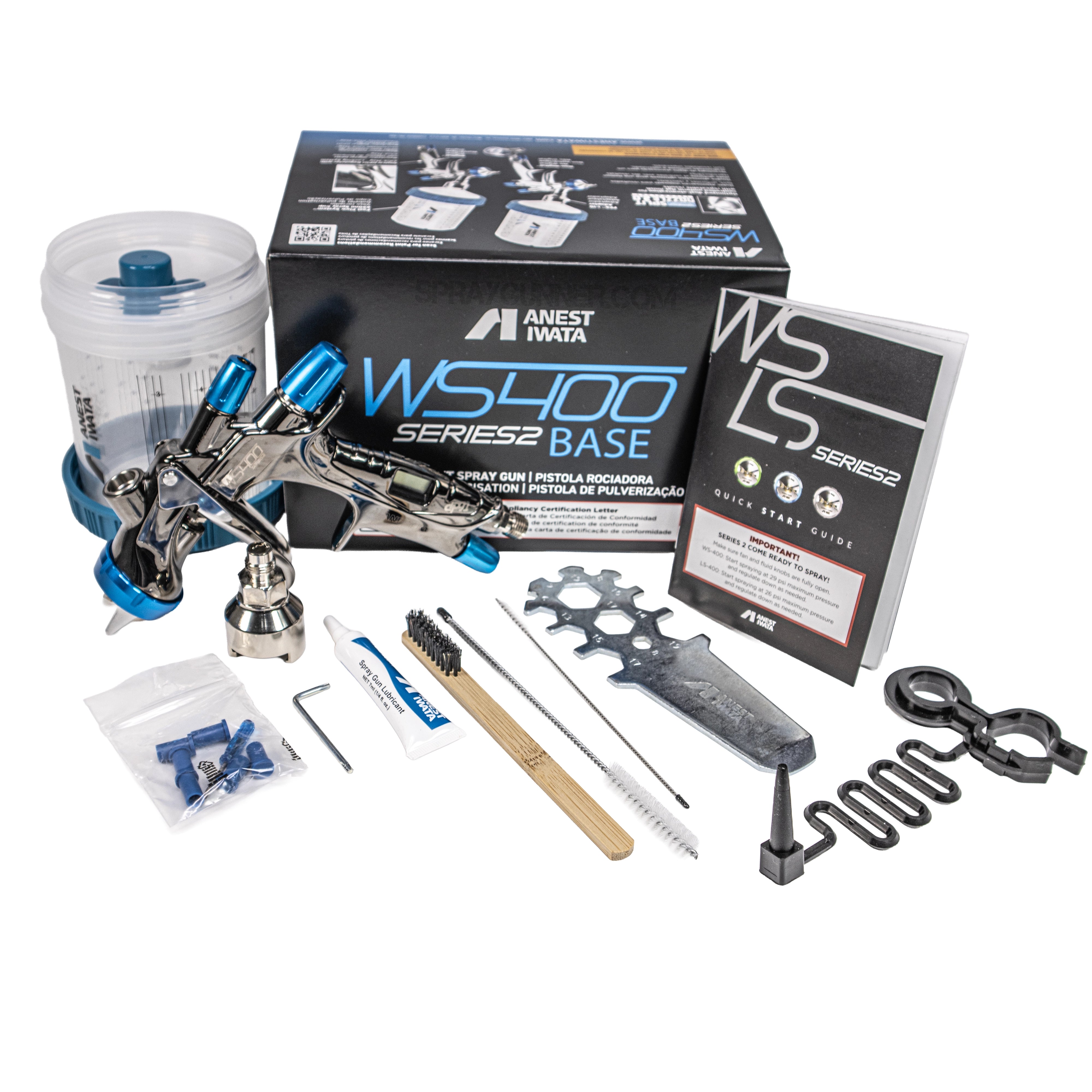 Anest Iwata WS-400 Series 2 Base Digital Spray Gun Eco Set (Supernova Replacement)
