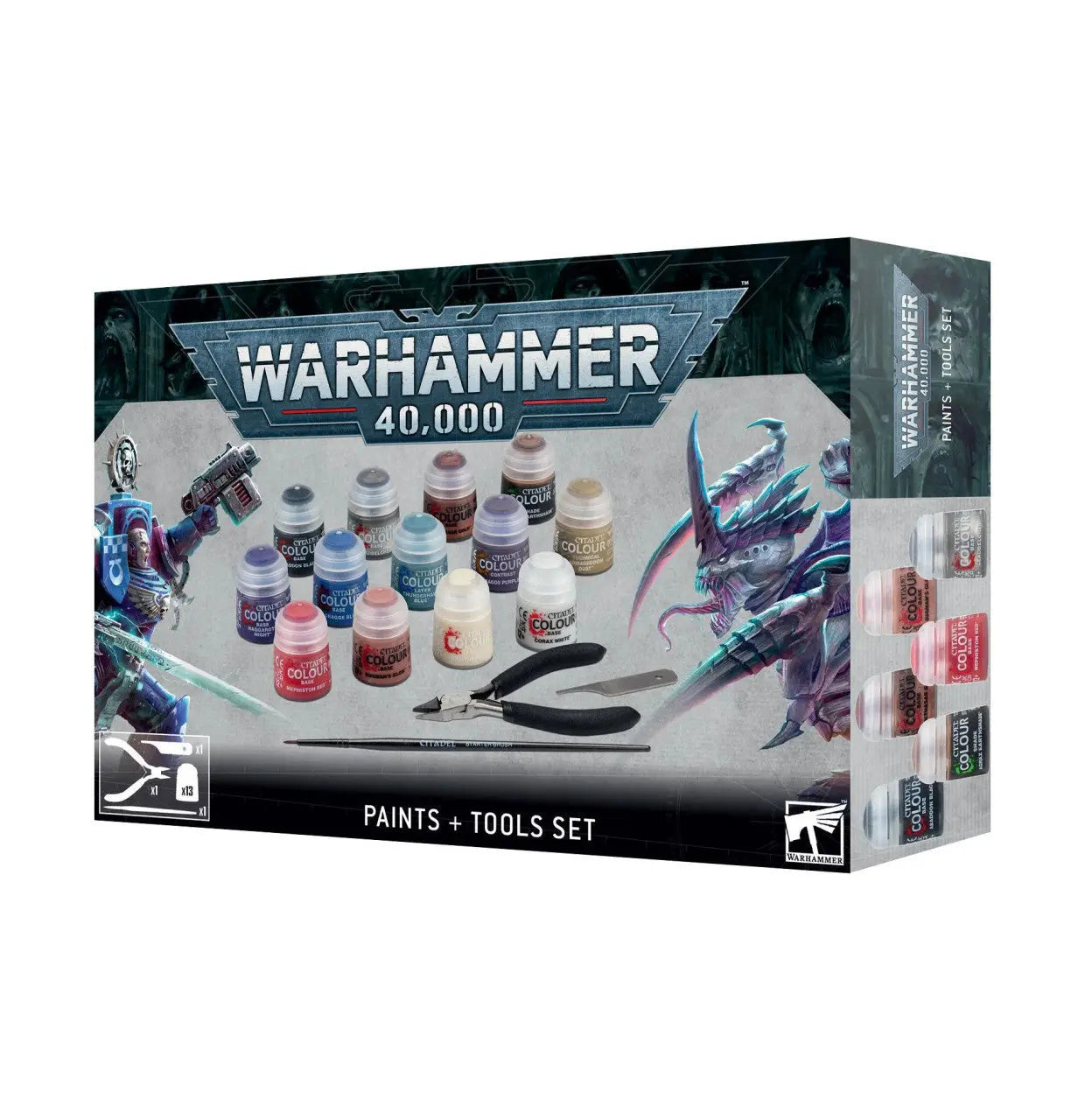 Warhammer 40K: Paints + Tools set - Urbanlystore