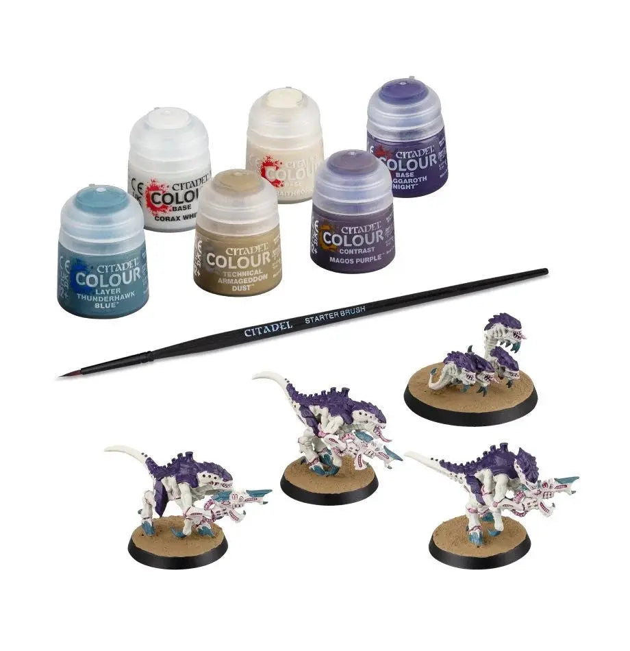 Warhammer 40k Tyranids: Termagants and Ripper Swarm + Paints Set - Urbanlystore
