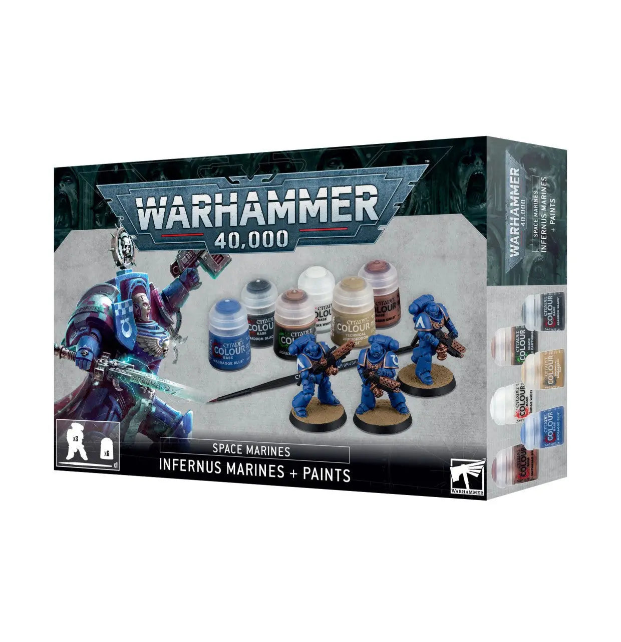 Warhammer 40k: Space Marines - Infernus Marines and Paints Set - Urbanlystore