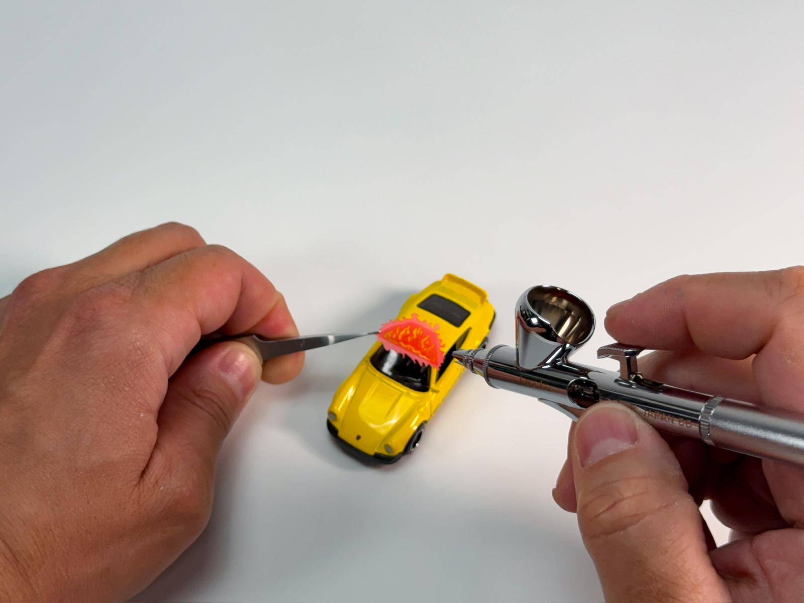 NO-NAME Brand Flames Stencil #1 for airbrush Smart Stencil series