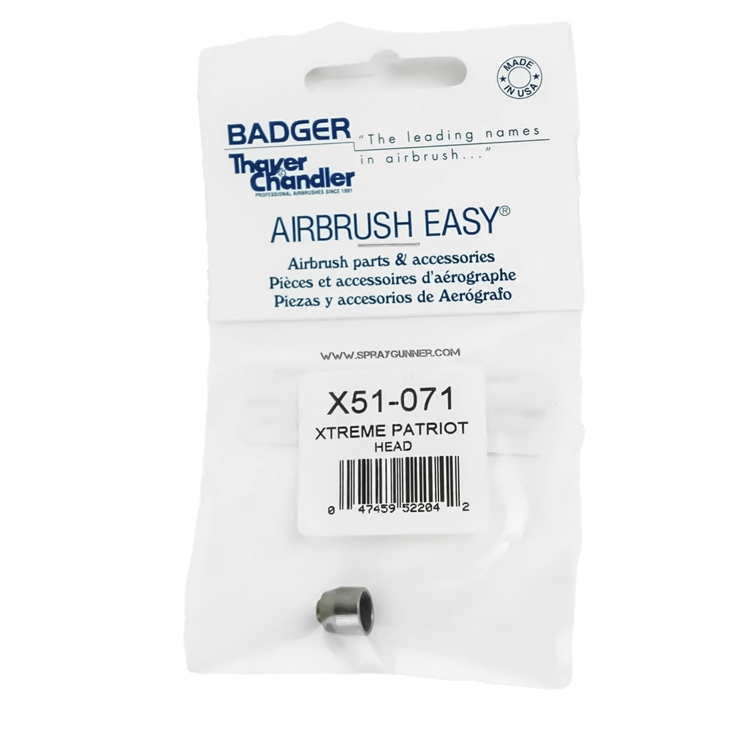 Head for the Badger Xtreme Patriot Airbrush X51-071 - Urbanlystore