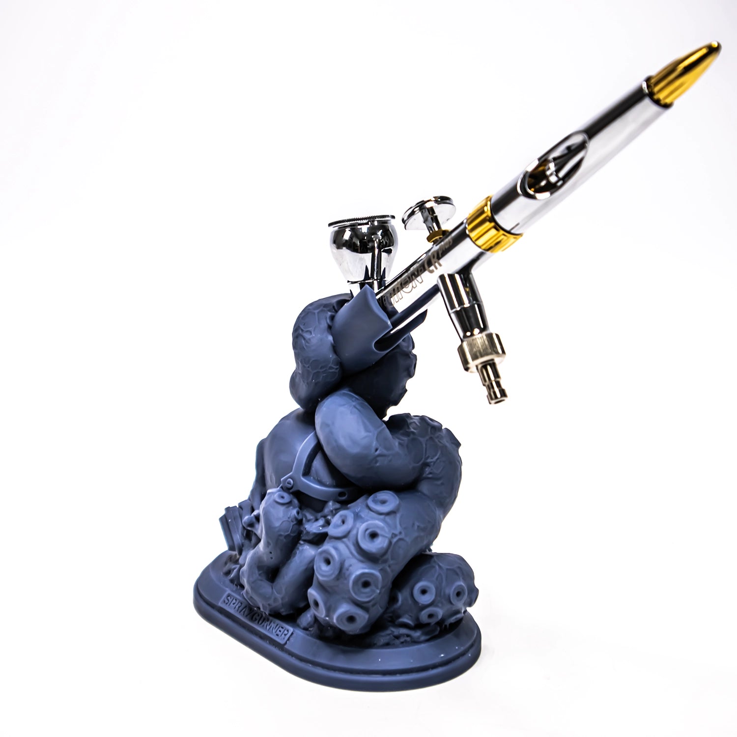 Skull Airbrush Display Stand airbrush holder - Urbanlystore