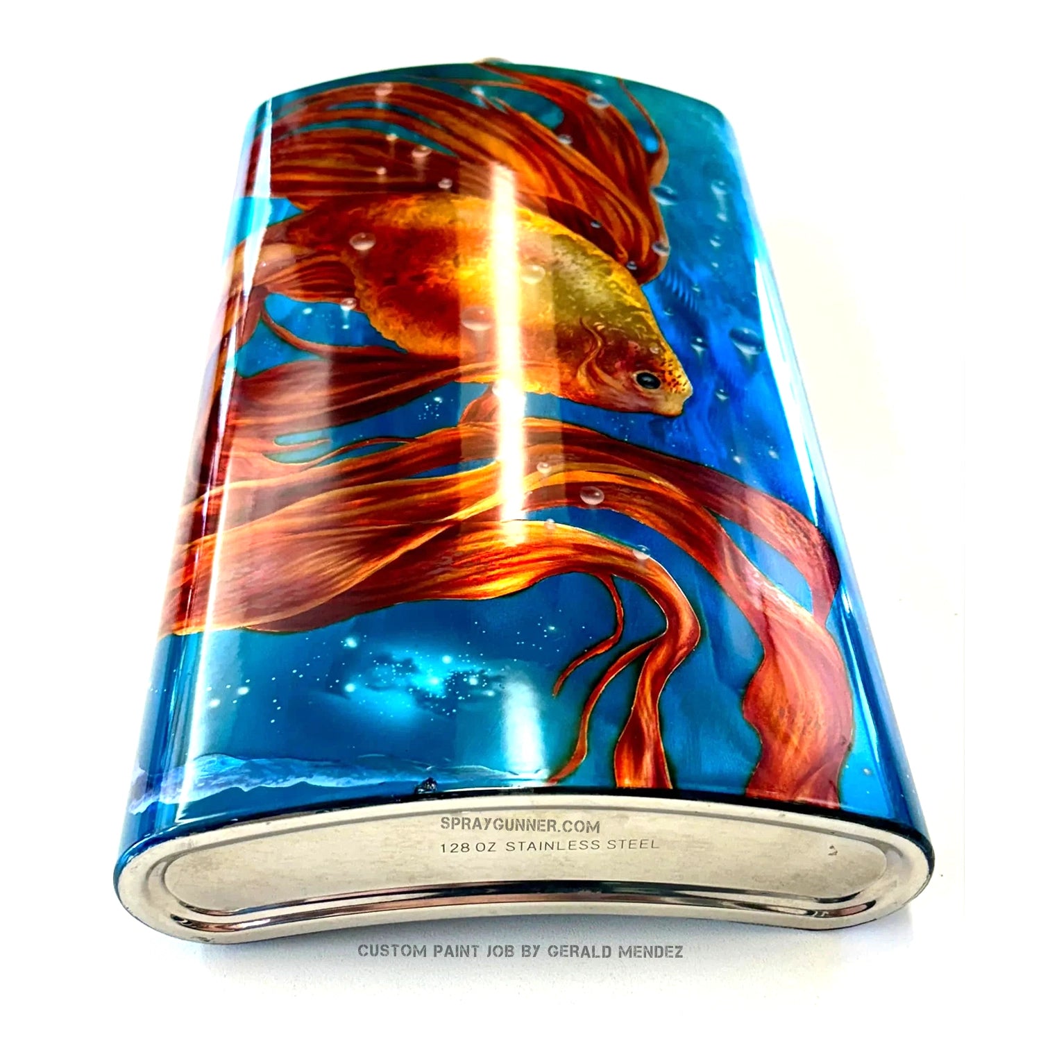 NO-NAME Metal Flask for bespoke Paint: A sturdy, reusable container for safely storing combinations of bespoke paint. Excellent for long-term use.