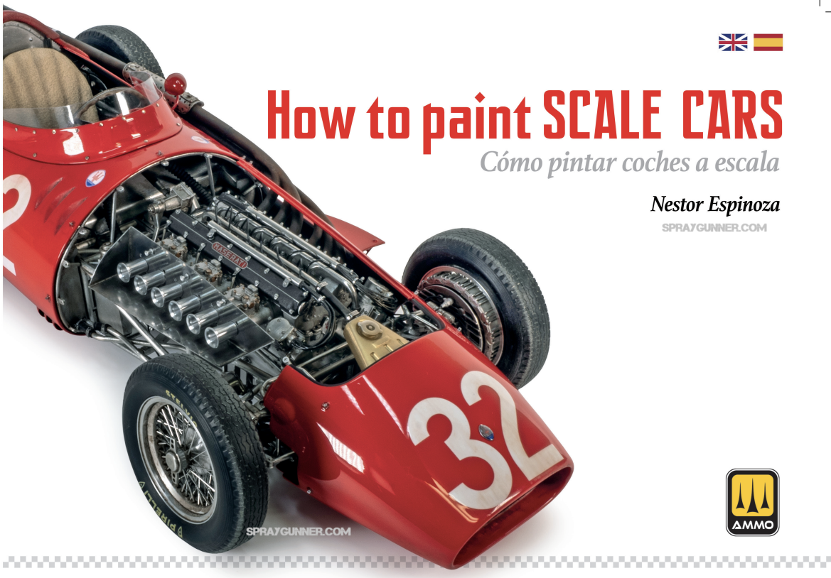 How to Paint SCALE CARS - hard cover book with step-by-step on painting model cars. - Urbanlystore